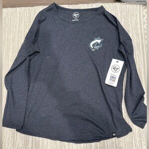 47 womens Long Sleeve Tee - navy